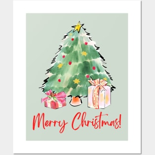 Merry Christmas - Christmas Tree 🎄 Posters and Art